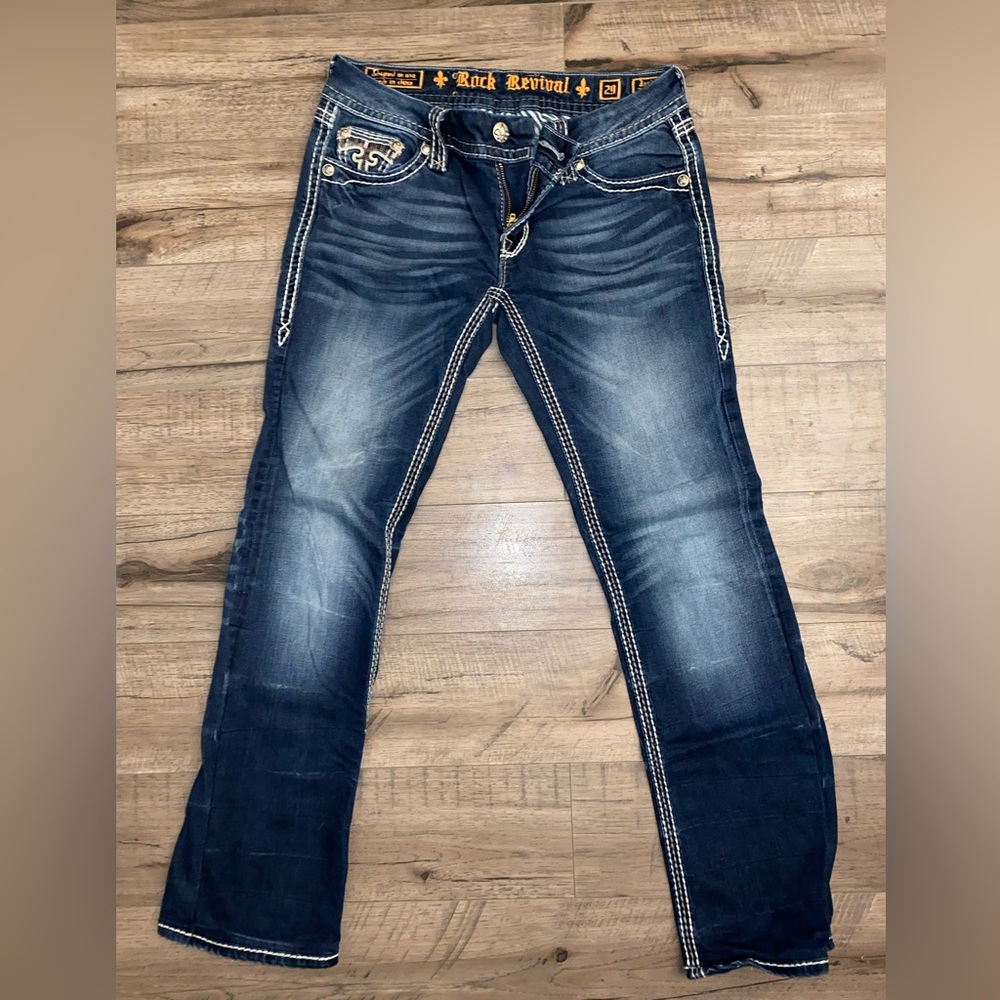 Rock Revival Women's Dark Blue Boot Cut Jeans